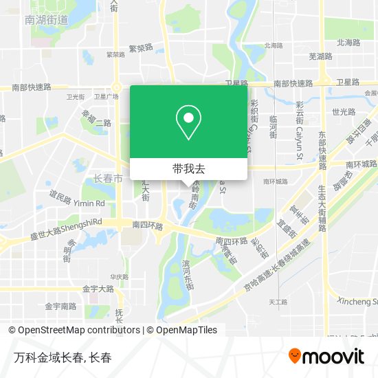 万科金域长春地图