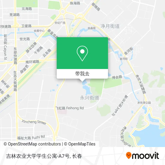 吉林农业大学学生公寓-A7号地图