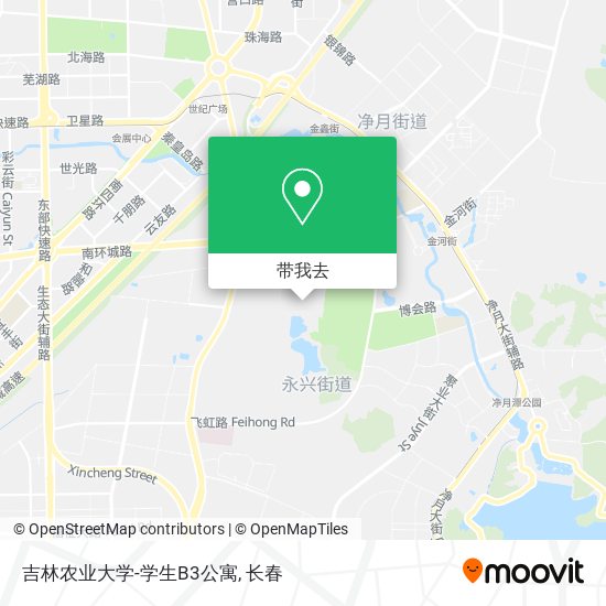 吉林农业大学-学生B3公寓地图