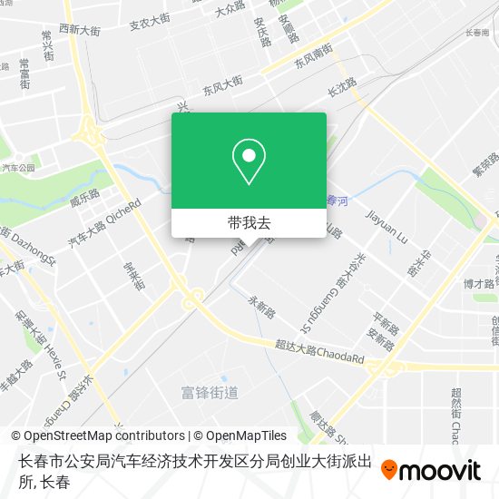 长春市公安局汽车经济技术开发区分局创业大街派出所地图