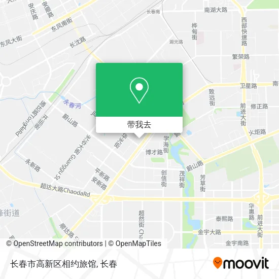 长春市高新区相约旅馆地图