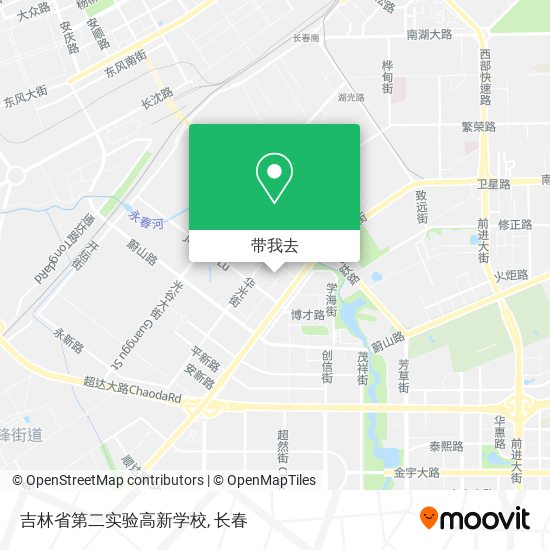 吉林省第二实验高新学校地图