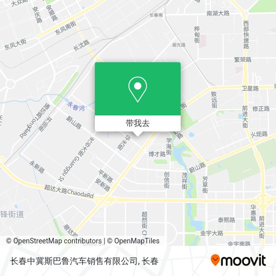 长春中冀斯巴鲁汽车销售有限公司地图