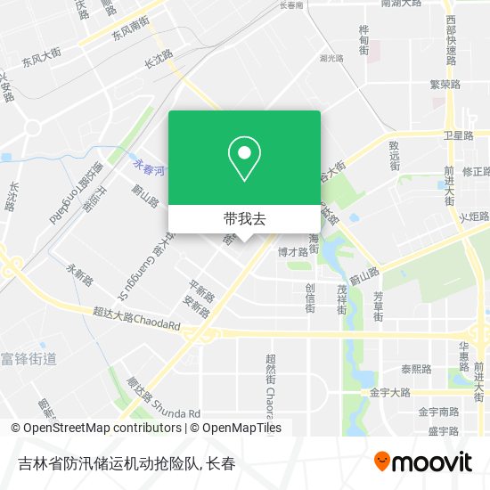 吉林省防汛储运机动抢险队地图