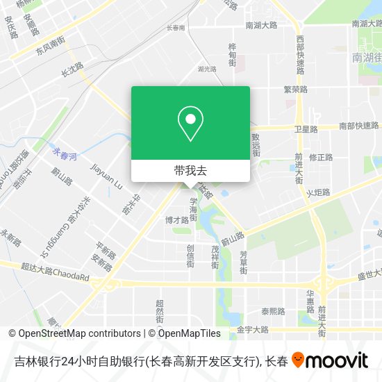 吉林银行24小时自助银行(长春高新开发区支行)地图