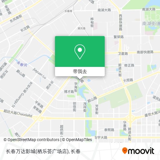 长春万达影城(栖乐荟广场店)地图