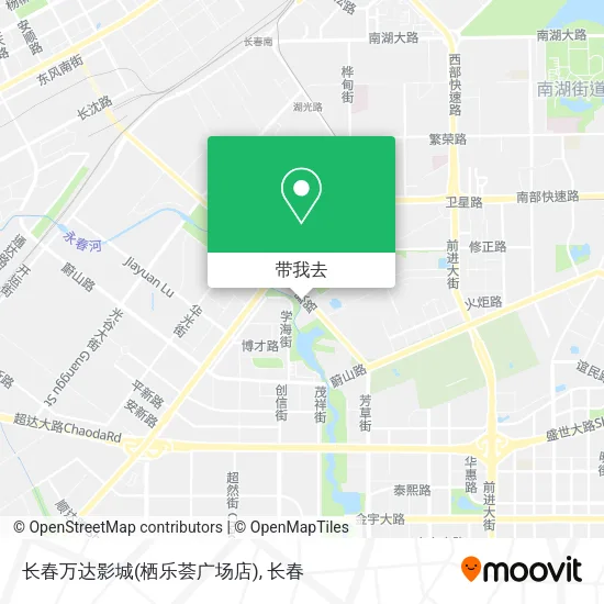 长春万达影城(栖乐荟广场店)地图