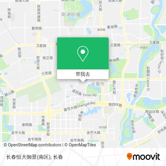 长春恒大御景(南区)地图