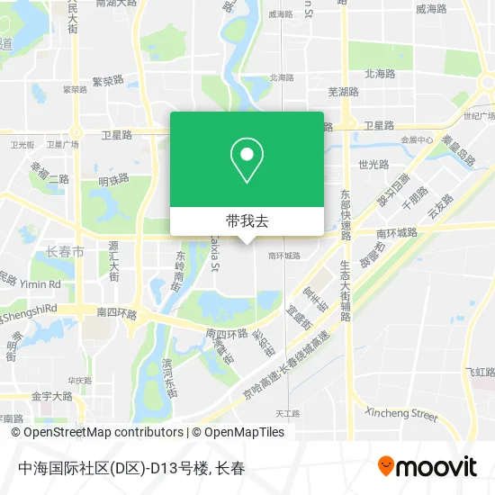 中海国际社区(D区)-D13号楼地图