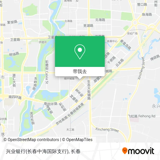 兴业银行(长春中海国际支行)地图