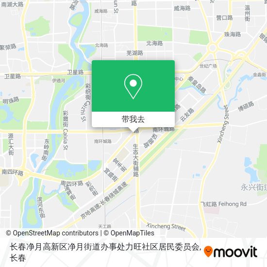 长春净月高新区净月街道办事处力旺社区居民委员会地图