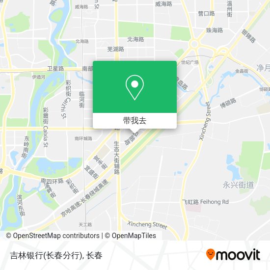 吉林银行(长春分行)地图