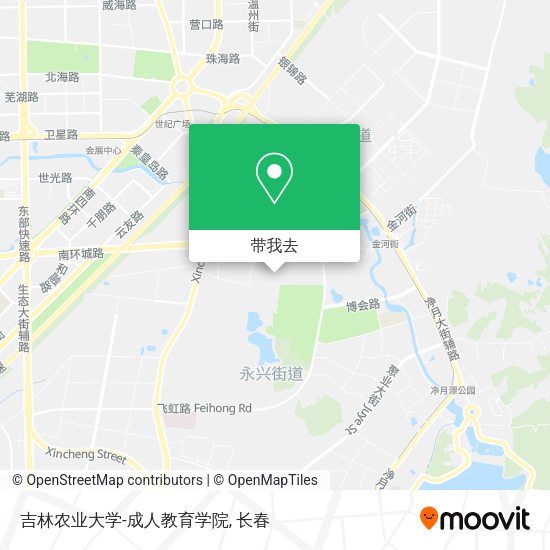 吉林农业大学-成人教育学院地图