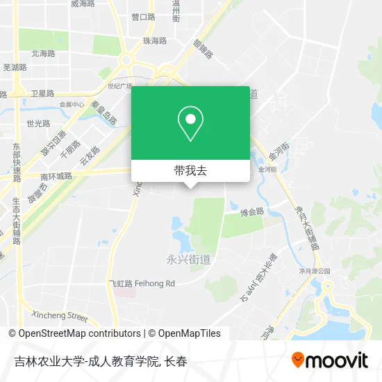 吉林农业大学-成人教育学院地图