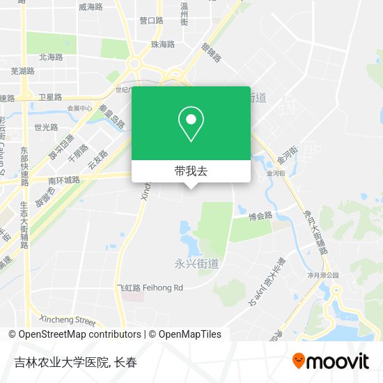 吉林农业大学医院地图