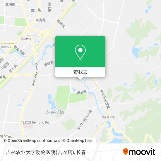 吉林农业大学动物医院(吉农店)地图