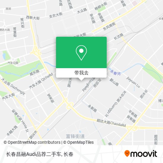长春昌融Audi品荐二手车地图