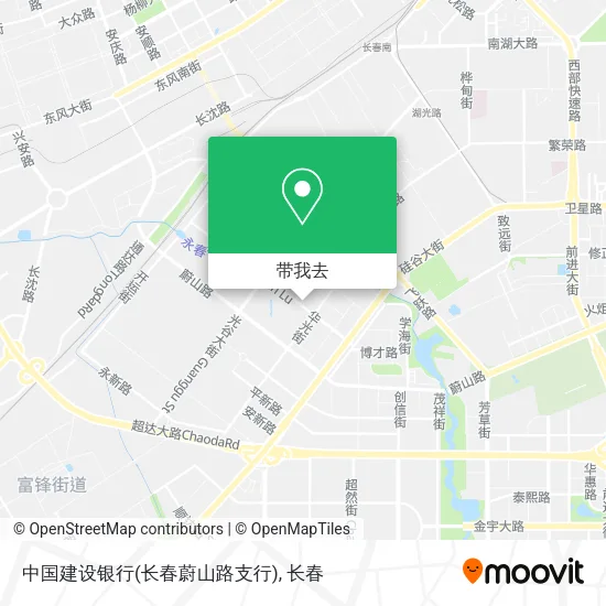 中国建设银行(长春蔚山路支行)地图