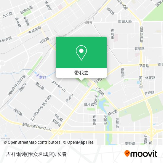 吉祥馄饨(怡众名城店)地图