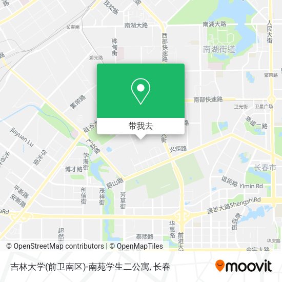 吉林大学(前卫南区)-南苑学生二公寓地图