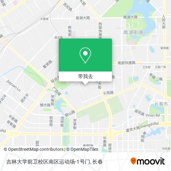 吉林大学前卫校区南区运动场-1号门地图