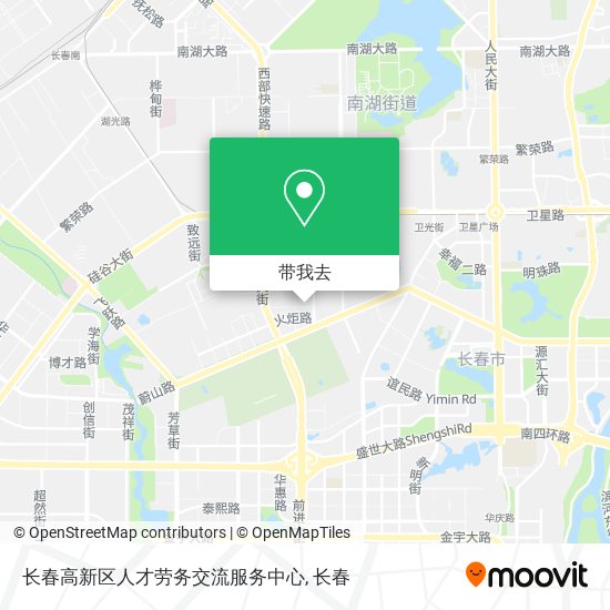 长春高新区人才劳务交流服务中心地图