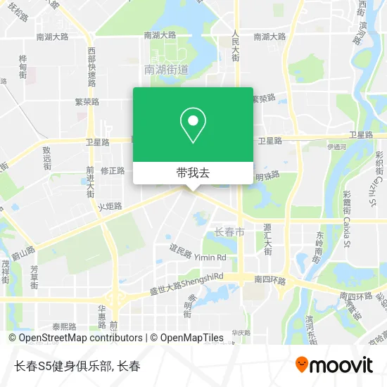 长春S5健身俱乐部地图