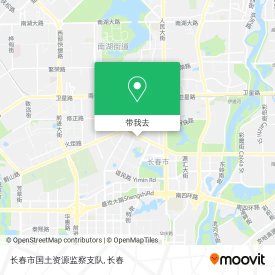 长春市国土资源监察支队地图