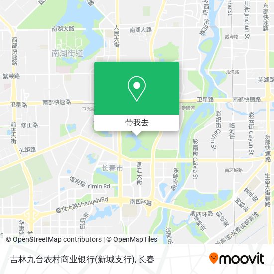 吉林九台农村商业银行(新城支行)地图