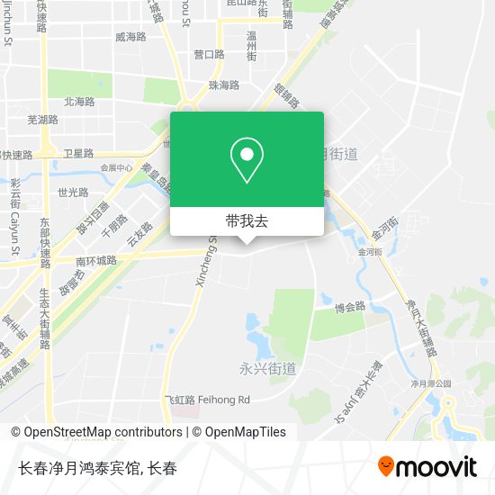 长春净月鸿泰宾馆地图