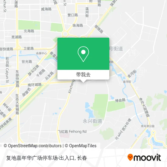 复地嘉年华广场停车场-出入口地图