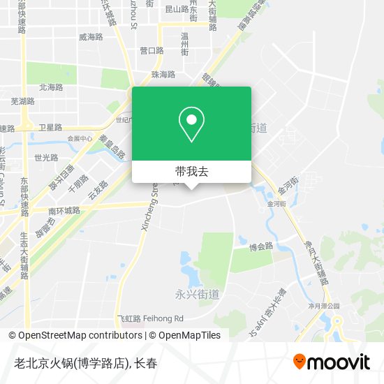 老北京火锅(博学路店)地图