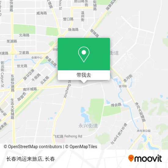 长春鸿运来旅店地图