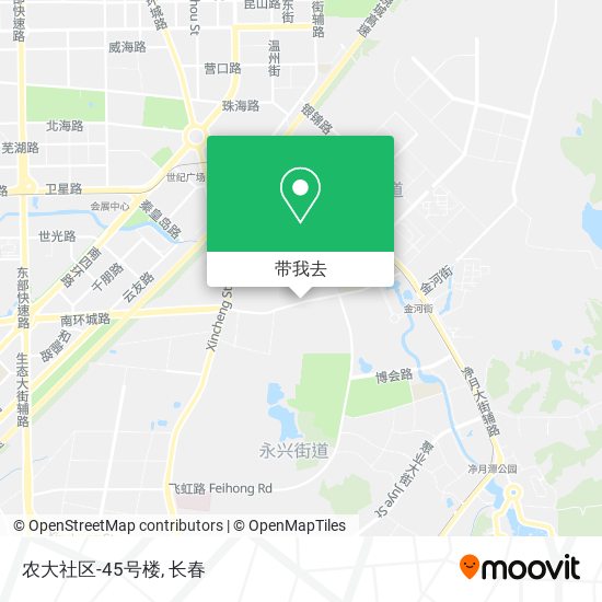 农大社区-45号楼地图