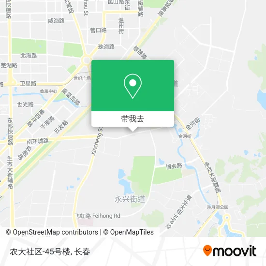 农大社区-45号楼地图