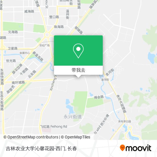 吉林农业大学沁馨花园-西门地图