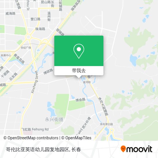 哥伦比亚英语幼儿园复地园区地图