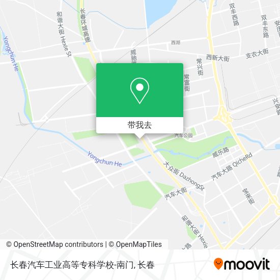 长春汽车工业高等专科学校-南门地图