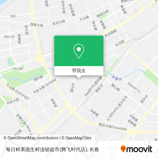 每日鲜果蔬生鲜连锁超市(腾飞时代店)地图