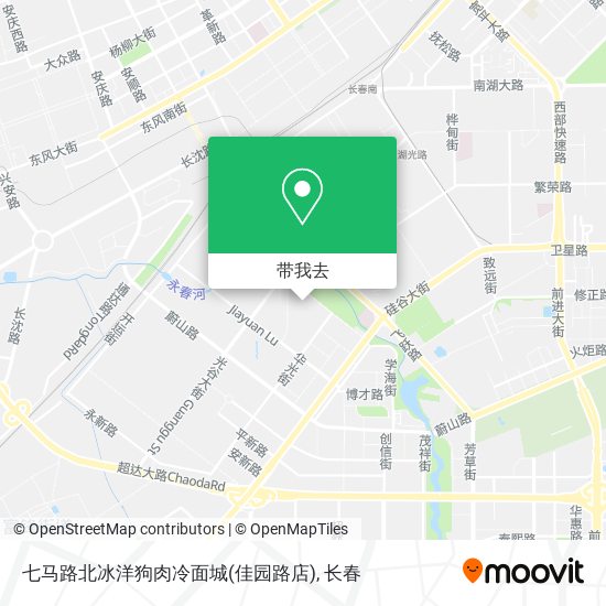 七马路北冰洋狗肉冷面城(佳园路店)地图