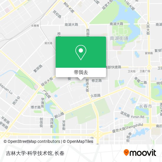 吉林大学-科学技术馆地图