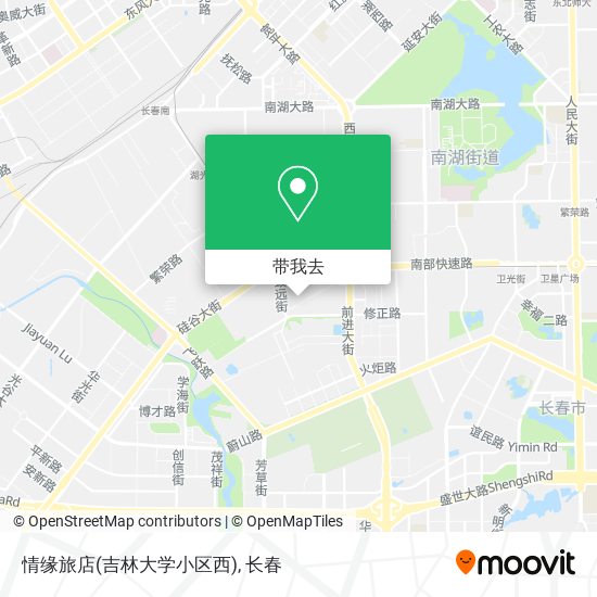 情缘旅店(吉林大学小区西)地图