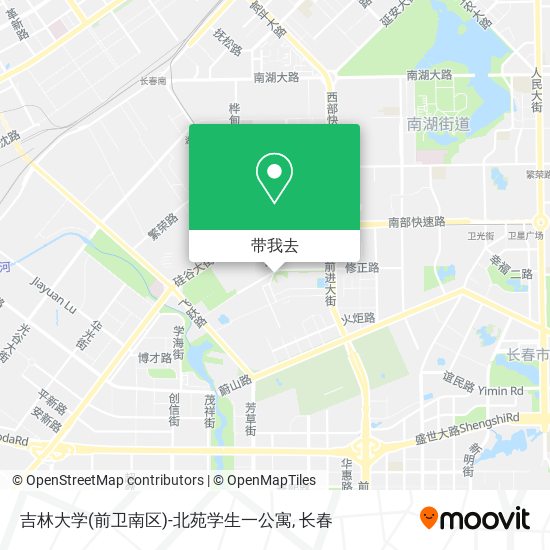 吉林大学(前卫南区)-北苑学生一公寓地图