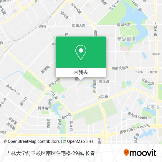 吉林大学前卫校区南区住宅楼-29栋地图