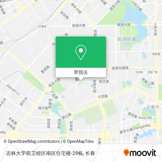 吉林大学前卫校区南区住宅楼-29栋地图
