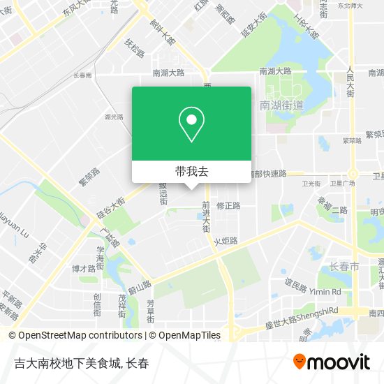 吉大南校地下美食城地图