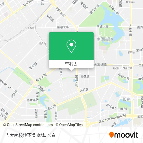 吉大南校地下美食城地图