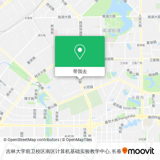 吉林大学前卫校区南区计算机基础实验教学中心地图