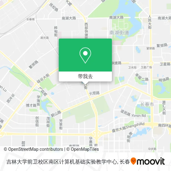 吉林大学前卫校区南区计算机基础实验教学中心地图