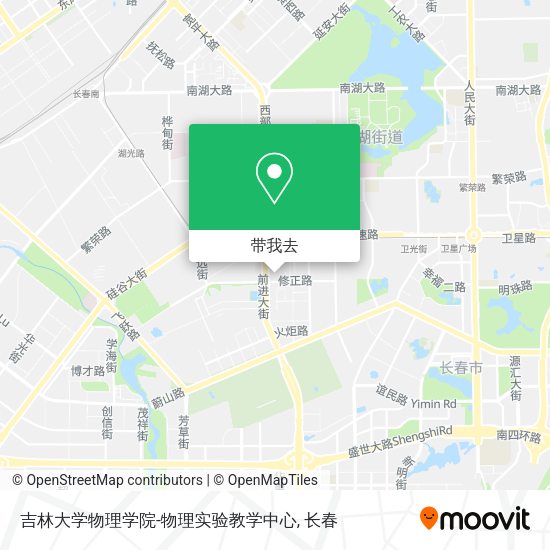 吉林大学物理学院-物理实验教学中心地图